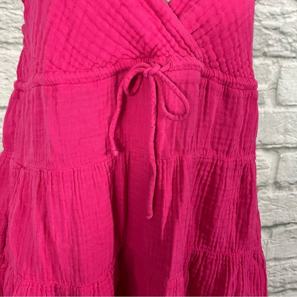 Xirena Size Small - Sonnet Mini Dress - Pink Raspberry - 100% Cotton Gauze - Picture 9 of 16